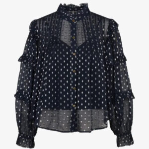 MAISON HOTEL SIMONA BLOUSE IN SIENNA NAVY