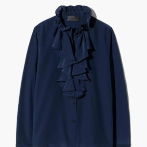 Lily Ruffled Silk Blouse