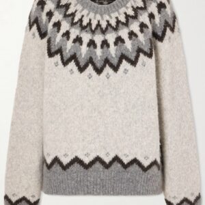 Fair Isle Wool & Alpaca Blend Sweater