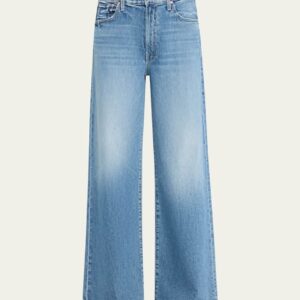 Wide-Leg Jeans In Light Blue