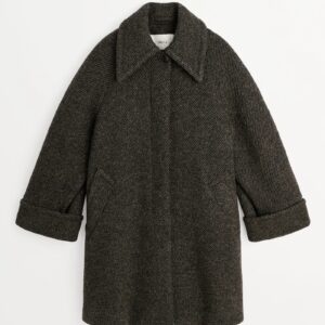 Beate Coat In Brown Twill