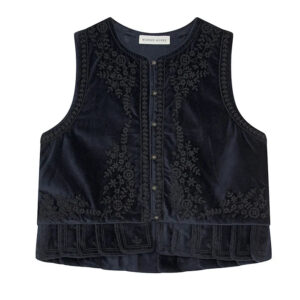 Maison hotel bob vest in navy