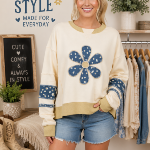 Bohemian Patchwork Pullover