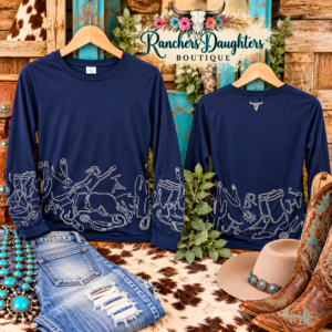 Rhinestone Pressed Detail Long Sleeve Shirt