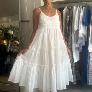 Veruschka Embroidered Midi Dress