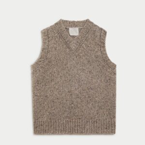 Nico Hand Knitted Sweater Vest In Cashmere