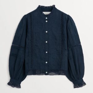 SKALL STUDIO VELINA SHIRT IN NAVY