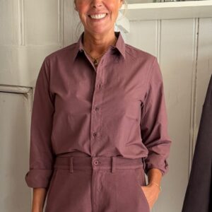 LABO.ART CAMICIA LINO IN SUSHI SASSO