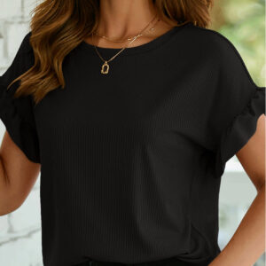 Western Ruffle Tee Knit 2
