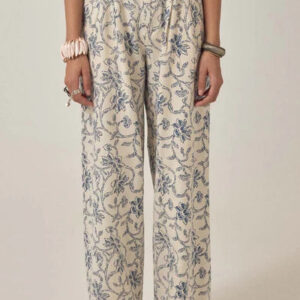 MAISON HOTEL SIMONE PANT IN WHITE FUJI