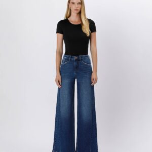 Tummy Control High Rise Wide Leg Jeans