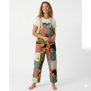 Patchwork Overalls