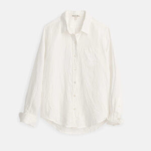 ALEX MILL LINEN SHIRT IN HEMLOCK WHITE